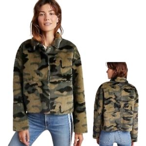 NVLT Camo Faux Fur Jacket Size XS